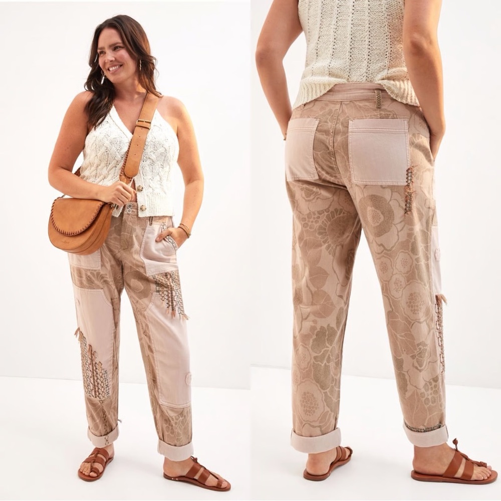 Pilcro Anthropologie Camp Wanderer Patchwork Pants